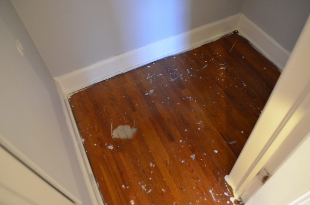 Ugly Floors Be Gone! Refinishing Our Hardwood Floors poeticlaughter