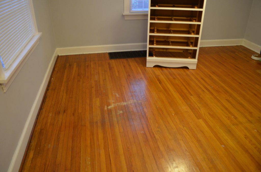 Ugly Floors Be Gone! Refinishing Our Hardwood Floors poeticlaughter